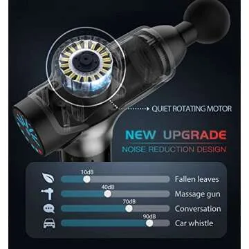 DACORM Massage Gun - Percussion Muscle Massage Gun for Athletes, Super Quiet Portable Electric Sport Massager, Handheld Deep Tissue Massager of Y8 Pro Max (Gray)