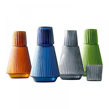 Elegant Sizikato Glass Carafe and Cup Set for Home