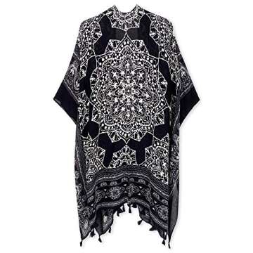 Breezy Lane Kimonos for Women Swimsuit Coverup Bohemian Kimono Cardigans Beach Bathing Suit Cover Up Summer Vacation