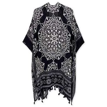 Breezy Lane Kimonos for Women Swimsuit Coverup Bohemian Kimono Cardigans Beach Bathing Suit Cover Up Summer Vacation