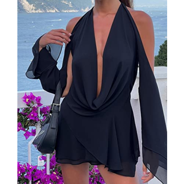 Stunning Y2k Backless Sundress for Summer Elegance