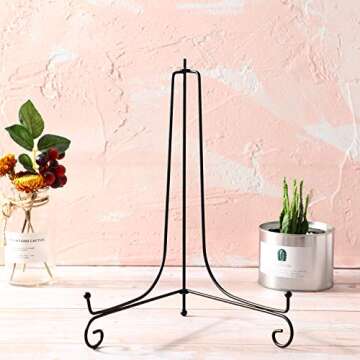 Tatuo 2 Pack Iron Display Stand for Photo & Plate Display