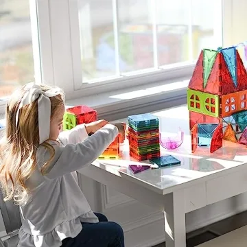 MAGNA-TILES Metropolis 110-Piece Magnetic Set for Kids