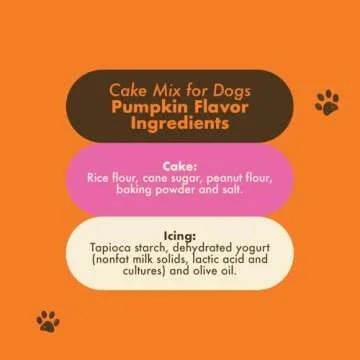 Wheat-Free Puppy Cake Mix & Frosting - Perfect for Dogs!