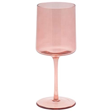 Karma Mid-Century Wine Glass Blush Set of Four
