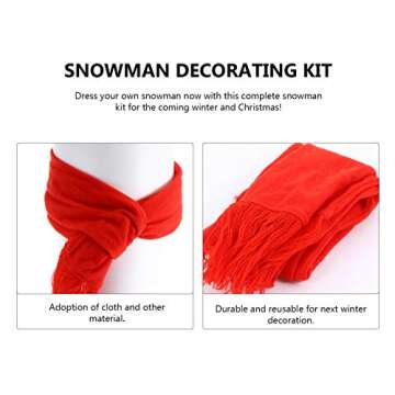 VOSAREA 16pcs Snowman Kit - Family Fun Winter Activity