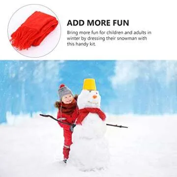 VOSAREA 16pcs Snowman Kit - Family Fun Winter Activity