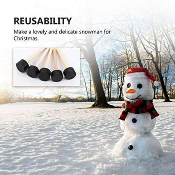 VOSAREA 16pcs Snowman Kit - Family Fun Winter Activity