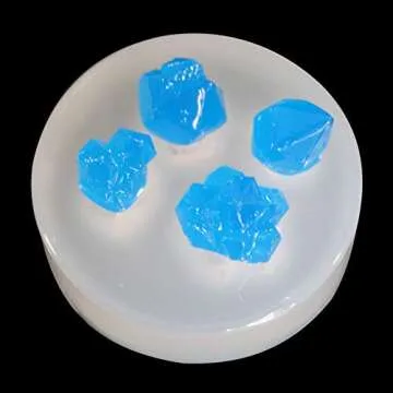 3Pcs Growing Crystal Quartz Rock Resin Silicone Molds Crystal Stone Gravel Casting Molds Jewelry Making Tools for Craft Keychain Necklace Earring Project