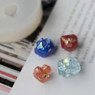 3Pcs Growing Crystal Quartz Rock Resin Silicone Molds Crystal Stone Gravel Casting Molds Jewelry Making Tools for Craft Keychain Necklace Earring Project