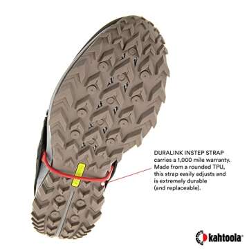 Kahtoola INSTAgaiter Low Gaiters for Hiking, Trail Running, Mountaineering, Hunting, Rocky Terrain, Mud, Snow & Ice