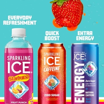 Sparkling Ice STARBURST Red Variety Pack, Sugar-Free Beverage
