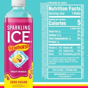 Sparkling Ice STARBURST Red Variety Pack, Sugar-Free Beverage