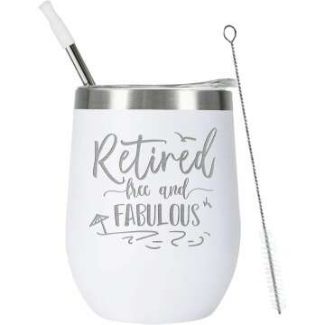 Retirement Wine Tumbler Gift for Women 2023