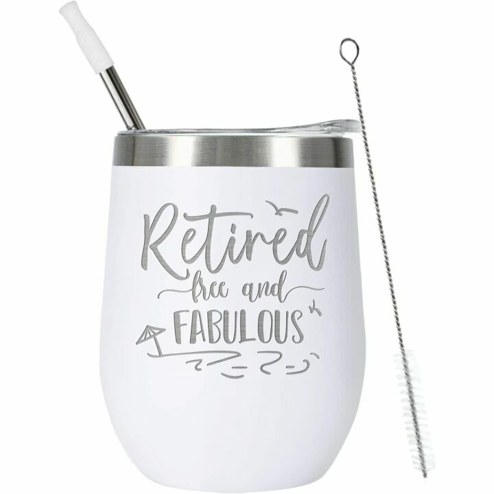 Retirement Wine Tumbler Gift for Women 2023