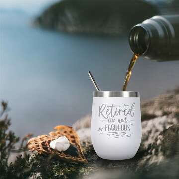 Retirement Wine Tumbler Gift for Women 2023