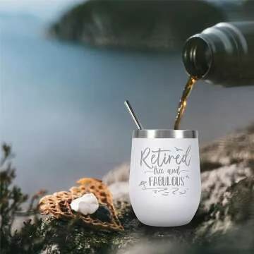 Retirement Wine Tumbler Gift for Women 2023