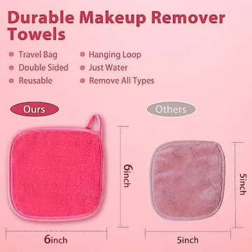 NATWAG Reusable Makeup Remover Cloths for Sensitive Skin