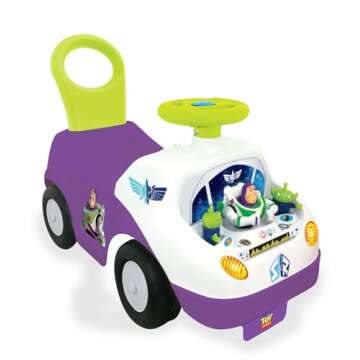 Kiddieland My First Buzz Ride-On: Music, Lights & Fun Interactive Dashboard