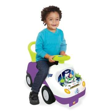 Kiddieland Buzz Ride-On with Music & Interactive Fun