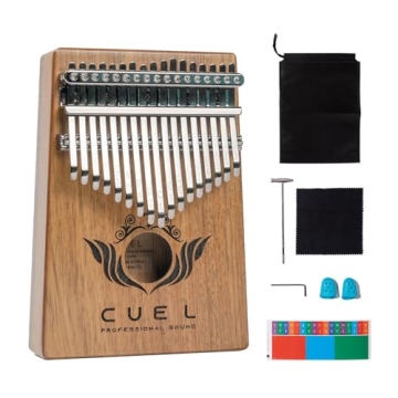 CUEL Kalimba Thumb Piano Finger Instrument 17 Keys Made in Korea Patented No Tuning Premium K-kalimb...