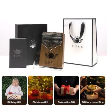 CUEL Kalimba Thumb Piano for Everyone - 17 Keys, Gift Ready