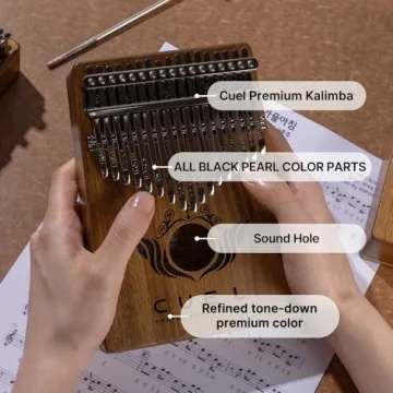 CUEL Kalimba Thumb Piano for Everyone - 17 Keys, Gift Ready