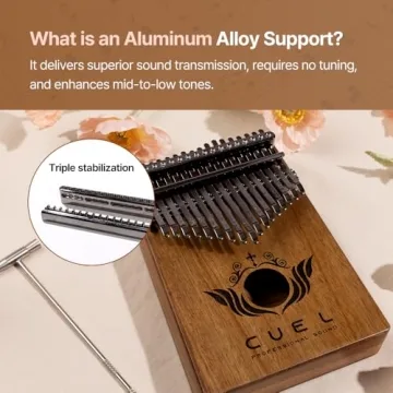CUEL Kalimba Thumb Piano for Everyone - 17 Keys, Gift Ready
