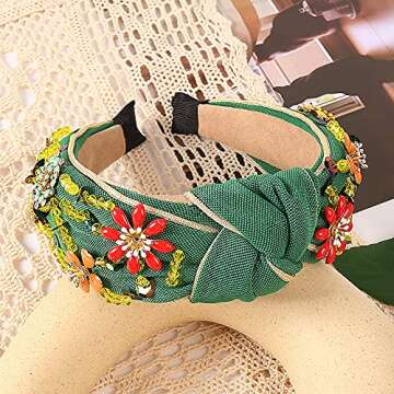 Stylish QTMY Rhinestone Headband for Effortless Fashion