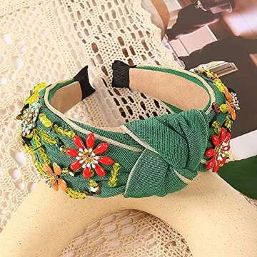 Stylish QTMY Rhinestone Headband for Effortless Fashion