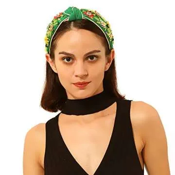 Stylish QTMY Rhinestone Headband for Effortless Fashion