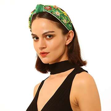 Stylish QTMY Rhinestone Headband for Effortless Fashion