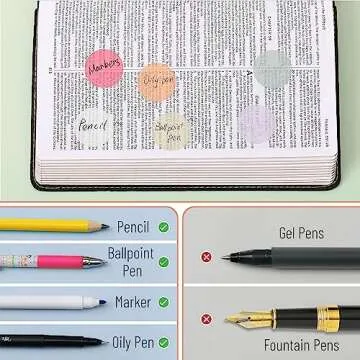 Mr. Pen- Transparent Sticky Notes, 560 Pcs, Pastel Colors, Round Translucent Sticky Notes, Sticky Note Tabs, Pastel Sticky Notes, See Through Sticky Notes Transparent, Bible Sticky Notes