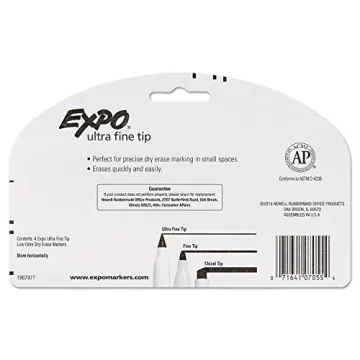 EXPO Low-Odor Ultra Fine Tip Dry-Erase Markers 4-Pack