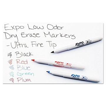 EXPO Low-Odor Ultra Fine Tip Dry-Erase Markers 4-Pack