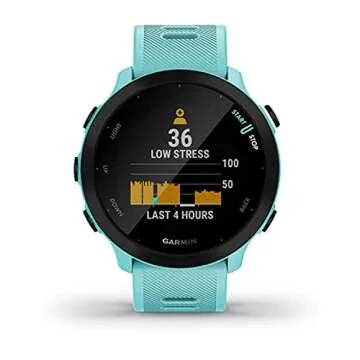 Garmin Forerunner 55, GPS Running Watch with Daily Suggested Workouts, Up to 2 weeks of Battery Life, Aqua