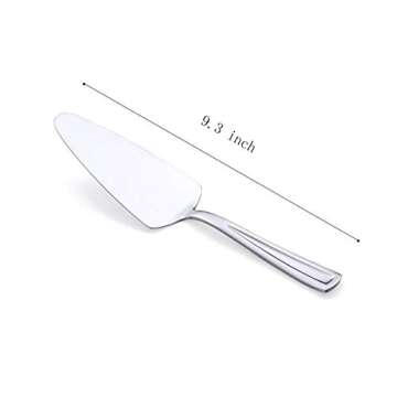 GoGeiLi Pie Cake Server, 9.3-inch Stainless Steel Pizza Pastry Server Set of 3, Dishwasher Safe