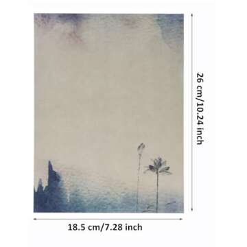 Penta Angel 32 Pcs Vintage Stationery Paper Romantic Love Letter Writing Paper Old Style Poetry Note Card Blank with 16 Cute Retro Envelopes, Stationery Paper and Envelops Set (8 styles)