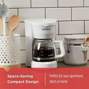 BLACK+DECKER DCM600W 5-Cup* Switch Coffee Maker, White