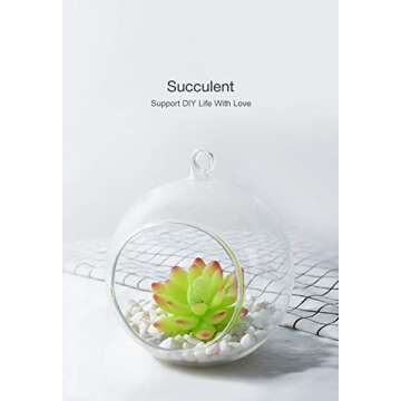 Veryhome Fake Succulents Plants Artificial Faux Succulents Small 4pcs Mini Potted Plastic Succulents for Christmas Home Office Living Room Desk Decor Aesthetic