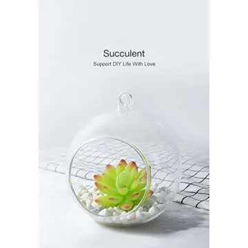 Veryhome Fake Succulents Plants Artificial Faux Succulents Small 4pcs Mini Potted Plastic Succulents for Christmas Home Office Living Room Desk Decor Aesthetic