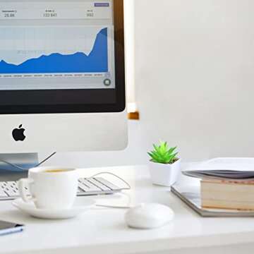 Veryhome Fake Succulents Plants Artificial Faux Succulents Small 4pcs Mini Potted Plastic Succulents for Christmas Home Office Living Room Desk Decor Aesthetic