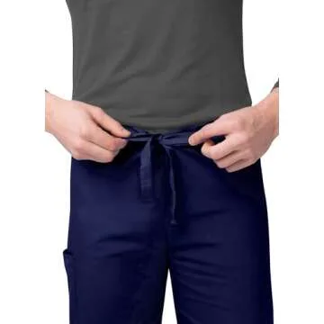 Sivvan Unisex Scrubs - Classic V-Neck Top & Drawstring Pants Scrub Set - S8400 - Navy - XL