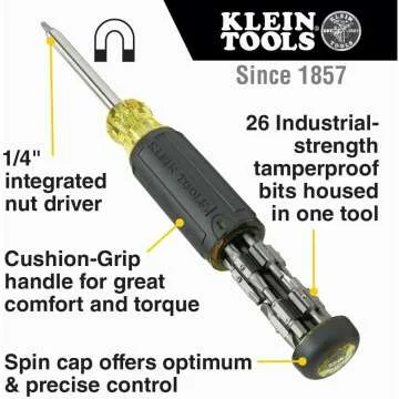 Klein 27-in-1 Multi-Bit Screwdriver for DIY Projects