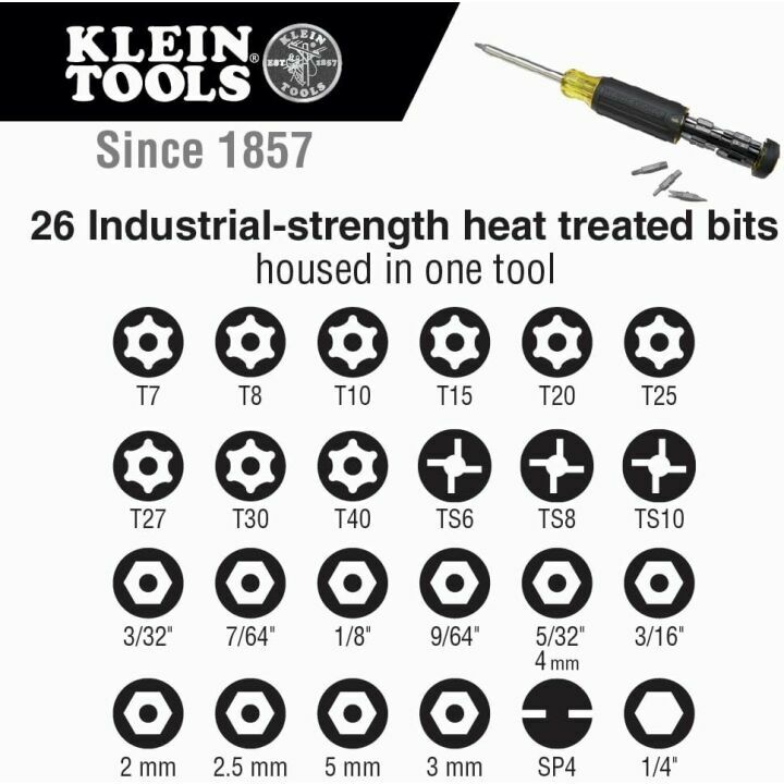 Klein 27-in-1 Multi-Bit Screwdriver for DIY Projects