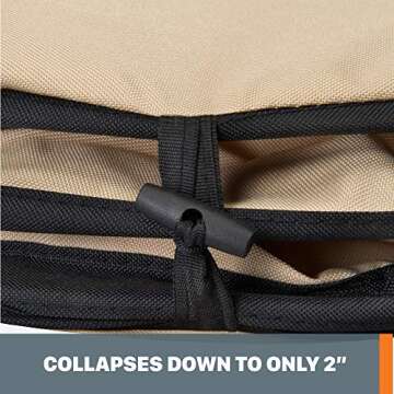 Worx 26-Gallon Collapsible Yard Waste Bag for Easy Cleanup