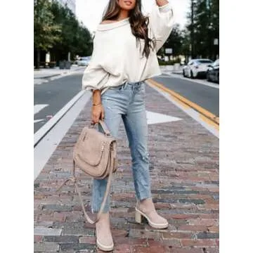 Dokotoo Womens Sweaters Fall 2024 Lightweight Sweater Teacher Outfits Winter Clothes for Women Trendy Oversized Women's Sweaters White Fashion 2024 Winter Bell Sleeve Pullover