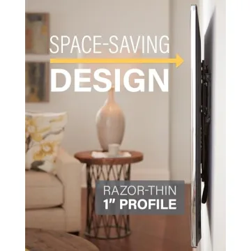 SANUS Low Profile TV Wall Mount for 40-80 Inch TVs