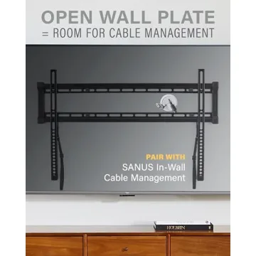 SANUS Low Profile TV Wall Mount for 40-80 Inch TVs
