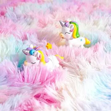 Vibrant Soft Rainbow Area Rug for Kids' Rooms